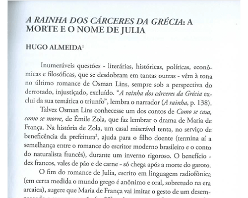 A morte e o nome de&nbsp;Julia