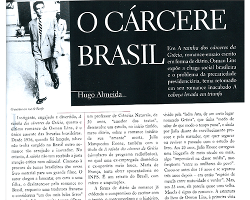 O cárcere Brasil, Revista&nbsp;Cult