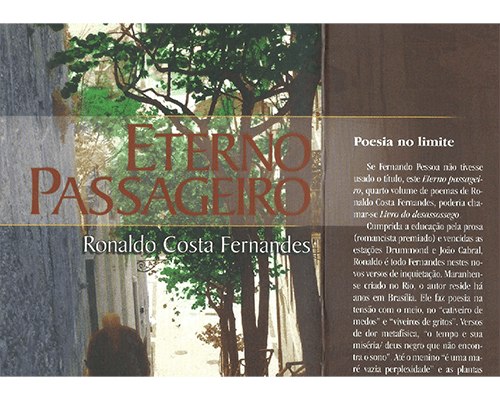 Orelha de “Eterno passageiro”